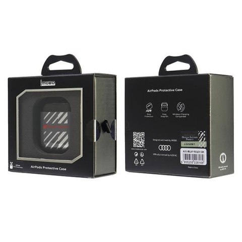 Audi IML Sport AirPods 1/2 cover czarny/ black AUS-IMLAP-RSQ/D1-BK