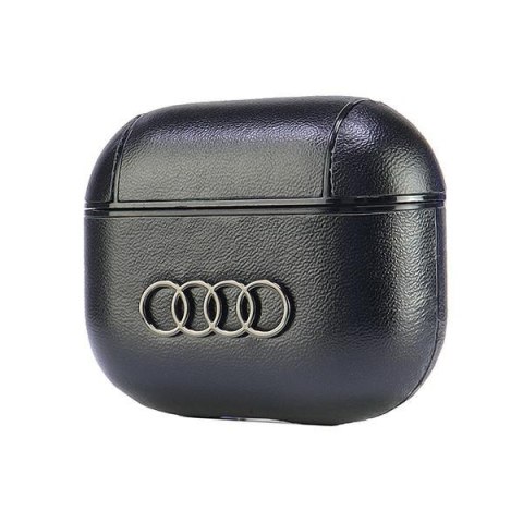 Audi Leather Big Logo AirPods 3 coverczarny/black AU-AP3-GT/D3-BK