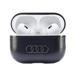 Audi Leather Big Logo AirPods Pro 2 cover czarny/black AU-APP2-GT/D3-BK