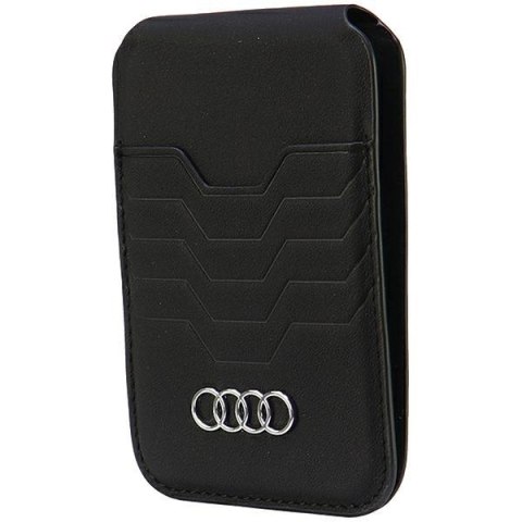 Audi Leather Wallet Card Slot Standczarny/black MagSafe AU-MSCH-GT/D3-BK