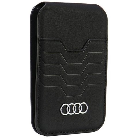 Audi Leather Wallet Card Slot Standczarny/black MagSafe AU-MSCH-GT/D3-BK