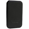 Audi Leather Wallet Card Slot Stand czarny/black MagSafe AU-MSCH-GT/D3-BK