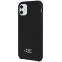 Audi Silicone Case iPhone 12/12 Pro 6.1" czarny/black hardcase AU-LSRIP12P-Q3/D1-BK