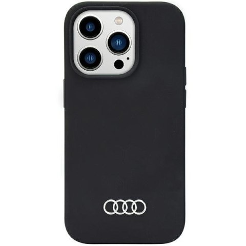 Audi Silicone Case iPhone 14 Pro Max 6.7" czarny/black hardcase AU-LSRIP14PM-Q3/D1-BK