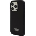 Audi Silicone Case iPhone 15 Pro 6.1" czarny/black hardcase AU-LSRIP15P-Q3/D1-BK