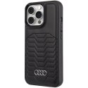 Audi Synthetic Leather MagSafe iPhone 13 Pro / 13 6.1" czarny/black hardcase AU-TPUPCMIP13P-GT/D3-BK