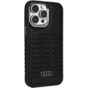 Audi Synthetic Leather MagSafe iPhone 14 Pro 6.1" czarny/black hardcase AU-TPUPCMIP14P-GT/D3-BK