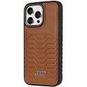 Audi Synthetic Leather MagSafe iPhone 14 Pro Max 6.7" brazowy/brown hardcase AU-TPUPCMIP14PM-GT/D3-BN