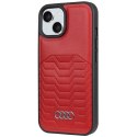 Audi Synthetic Leather MagSafe iPhone 15 / 14 / 13 6.1" czerwony/red hardcase AU-TPUPCMIP15-GT/D3-RD