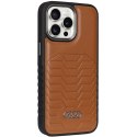 Audi Synthetic Leather MagSafe iPhone 15 Pro 6.1" brązowy/brown hardcase AU-TPUPCMIP15P-GT/D3-BN