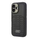 Audi Synthetic Leather MagSafe iPhone 16 6.1" czarny/black hardcase AU-TPUPCMIP16-GT/D3-BK