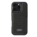 Audi Synthetic Leather MagSafe iPhone 16 Pro 6.3" czarny/black hardcase AU-TPUPCMIP16P-GT/D3-BK