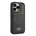 Audi Synthetic Leather MagSafe iPhone 16 Pro 6.3" czarny/black hardcase AU-TPUPCMIP16P-GT/D3-BK