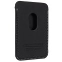 Audi Synthetic Leather Wallet Card Slot czarny/black MagSafe AU-MSCH-Q3/D1-BK