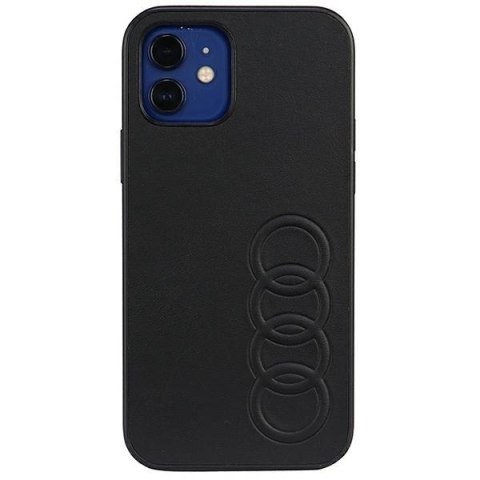 Audi Synthetic Leather iPhone 12/12 Pro 6.1" czarny/black hardcase AU-TPUPCIP12P-TT/D1-BK