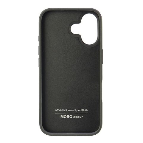 Audi Synthetic Leather iPhone 16 6.1"czarny/black hardcase AU-TPUPCIP16-GT/D2-BK