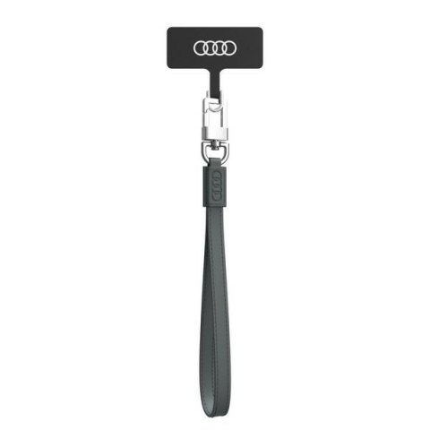 Audi uniwersalna smycz do telefonu 28cm 10mm Leather szary/gray AU-HSLSL-GT/D1-GY