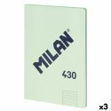 Notatnik Milan 430 Kolor Zielony A4 48 Kartki 21 x 29,7 cm (3 Sztuk)