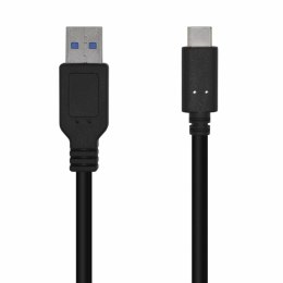 Kabel USB A na USB-C Aisens A107-0449 Czarny 50 cm (1 Sztuk)