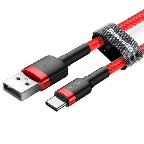 Kabel USB A na USB C Baseus Cafule Czerwony 24 2 m