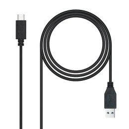 Kabel USB A na USB-C NANOCABLE 10.01.4002 Czarny 2 m (1 Sztuk)