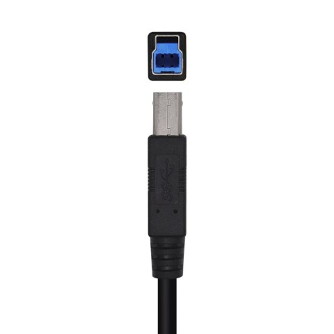 Kabel USB Aisens A105-0444 Czarny 2 m (1 Sztuk)