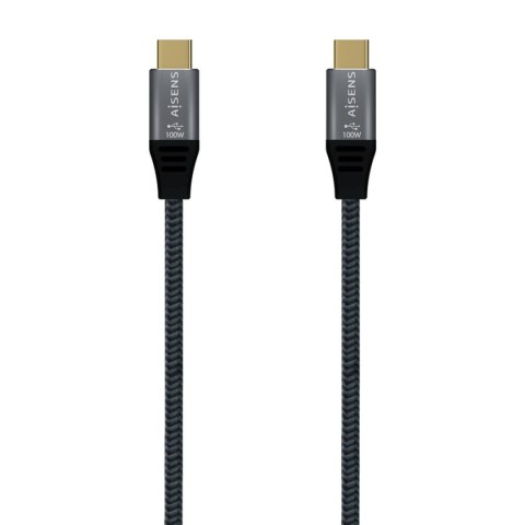 Kabel USB-C Aisens A107-0634 2 m Szary (1 Sztuk)