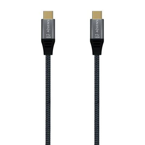 Kabel USB-C Aisens A107-0672 1,5 m Szary (1 Sztuk)