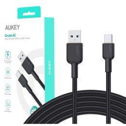 Kabel USB-C do USB Aukey CB-NAC2 Czarny 1,8 m