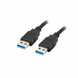 Kabel USB Lanberg CA-USBA-30CU-0010-BK Czarny 1 m (1 Sztuk)