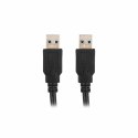 Kabel USB Lanberg CA-USBA-30CU-0010-BK Czarny 1 m (1 Sztuk)