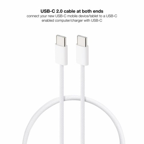 Kabel USB NANOCABLE 10.01.6002-CO 2 m Biały (1 Sztuk)