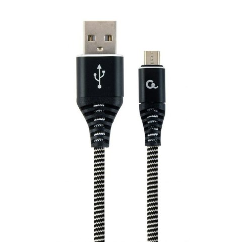 Kabel USB do micro USB GEMBIRD CC-USB2B-AMMBM-2M-BW Czarny 2 m