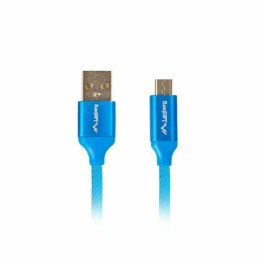 Kabel USB do micro USB Lanberg CA-USBM-20CU-0018-BL Niebieski 1,8 m (1 Sztuk) 1,8 m