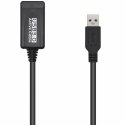 Kabel z rozgałęźnikiem USB Aisens A105-0525 Czarny 5 m (1 Sztuk)