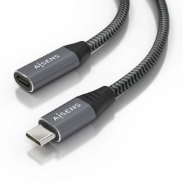 Kabel z rozgałęźnikiem USB Aisens A107-0760 Szary 50 cm (1 Sztuk)