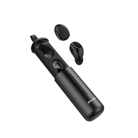 AWEI słuchawki Bluetooth 5.0 T55 TWS+ stacja dokująca czarny/black