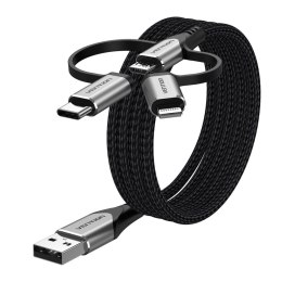 Kabel USB Vention CQJHF 1 m Szary