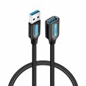 Kabel z rozgałęźnikiem USB Vention CBHBI 3 m Czarny