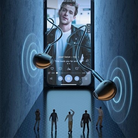 AWEI słuchawki stereo PC-7 3,5mm jackczarny/black