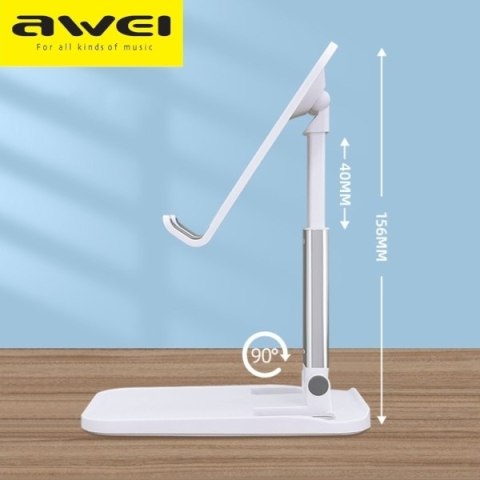 AWEI uchwyt biurkowy X11 biały/white