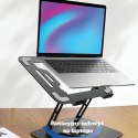 AWEI uchwyt biurkowy X46 rotacyjny nalaptopa czarny/black