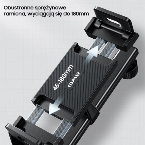 AWEI uchwyt montowany na zagłówek X40czarny/black