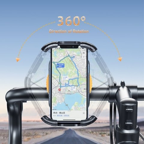 AWEI uchwyt rowerowy X29 4,7"-6,7"do ramy czarny/black