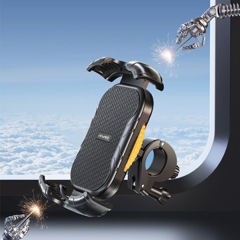 AWEI uchwyt rowerowy X29 4,7"-6,7"do ramy czarny/black