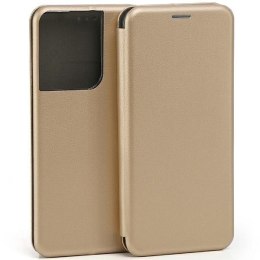 Beline Etui Book Magnetic Oppo Reno 8 złoty/gold