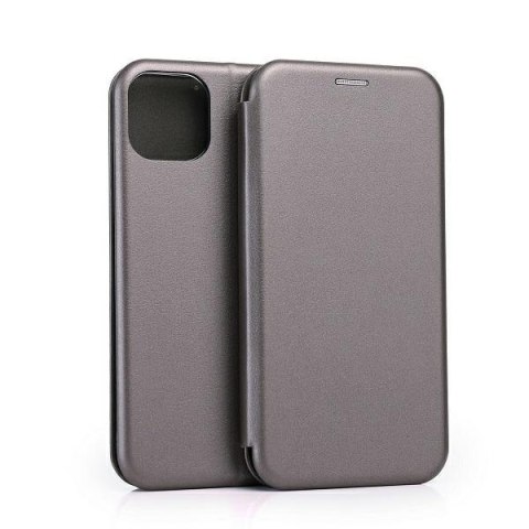 Beline Etui Book Magnetic iPhone 15 6.1"stalowy/steel