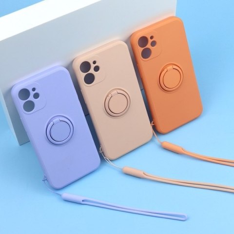 Beline Etui Silicone Ring iPhone 12 ProMax green apple