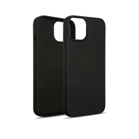 Beline Etui Silicone iPhone 15 6.1"czarny/black