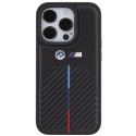 BMW BMHCP15L22NSTB iPhone 15 Pro 6.1" czarny/black Stamped Tricolor Stripe